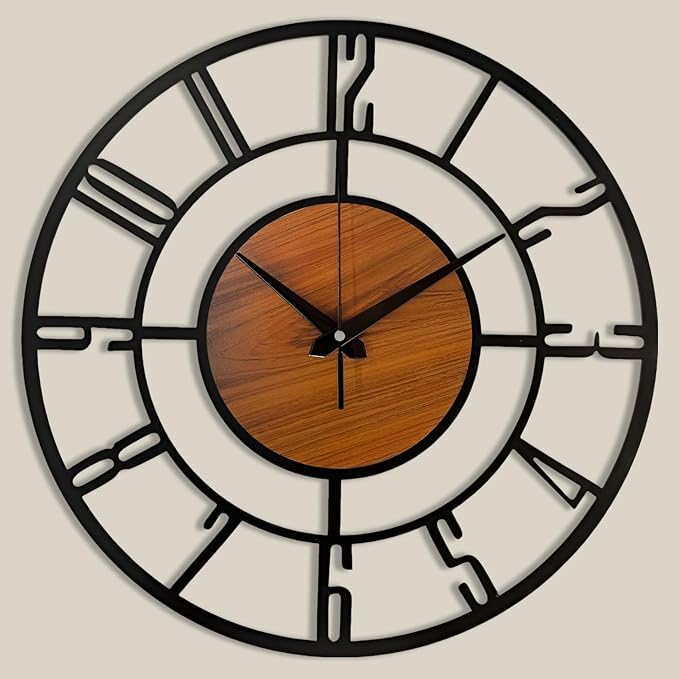 Modern Metal Wall Clock w...