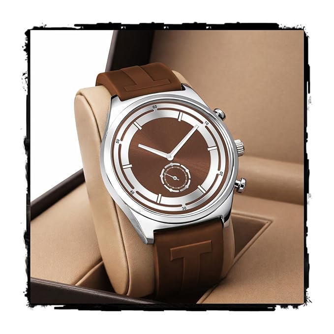 Uphaarkart Men's Analog Quartz Chronograph Watch | Premium Silicone Strap Casual & Formal Wrist Watch for Men