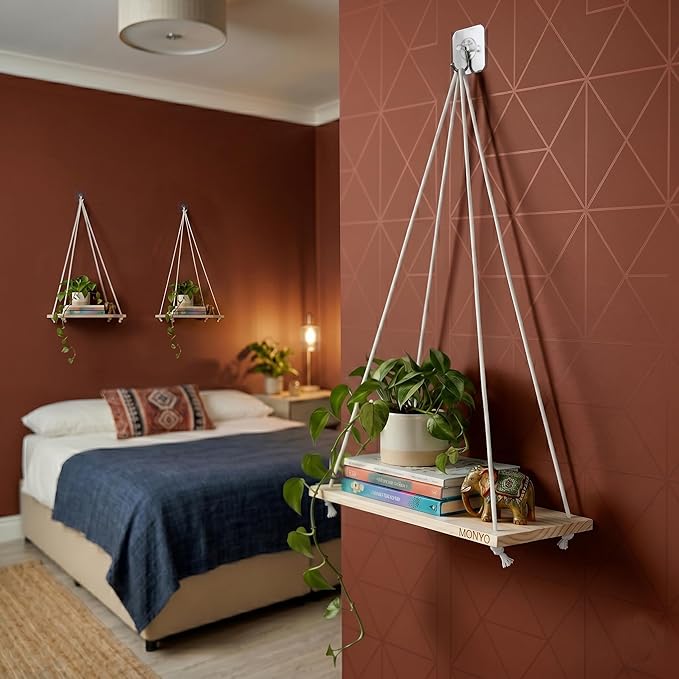 No-Drill Wall Hanging She...